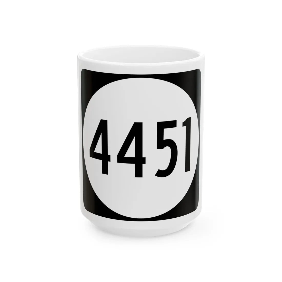PR tertiary 4451 (Puerto Rico) (Road Sign) White Coffee Mug 15oz - Go Mug Yourself