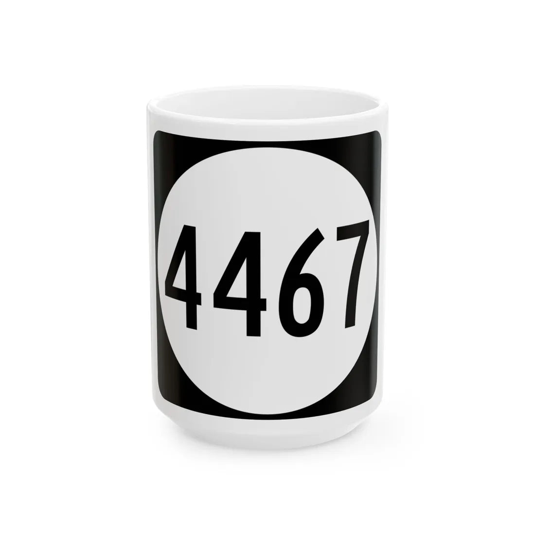 PR tertiary 4467 (Puerto Rico) (Road Sign) White Coffee Mug 15oz - Go Mug Yourself