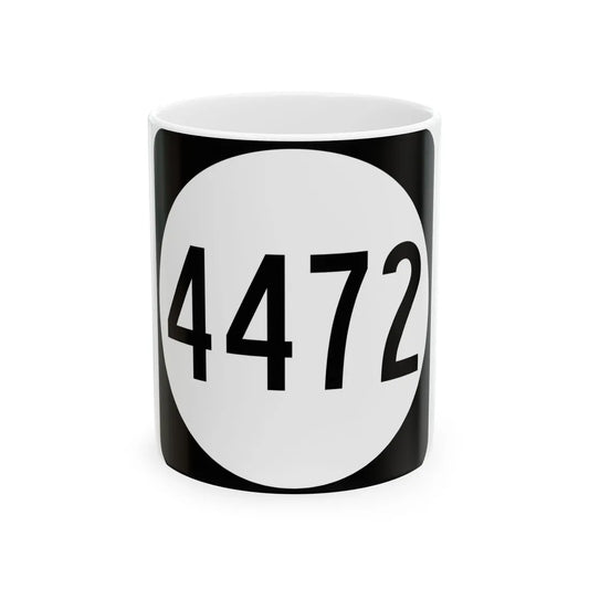PR tertiary 4472 (Puerto Rico) (Road Sign) White Coffee Mug 11oz - Go Mug Yourself