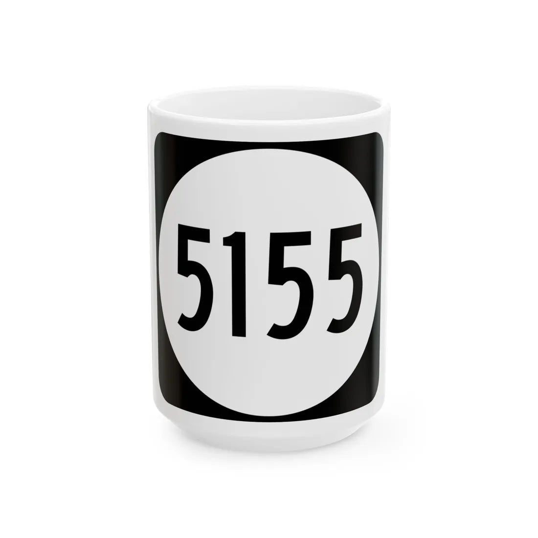 PR tertiary 5155 (Puerto Rico) (Road Sign) White Coffee Mug 15oz - Go Mug Yourself