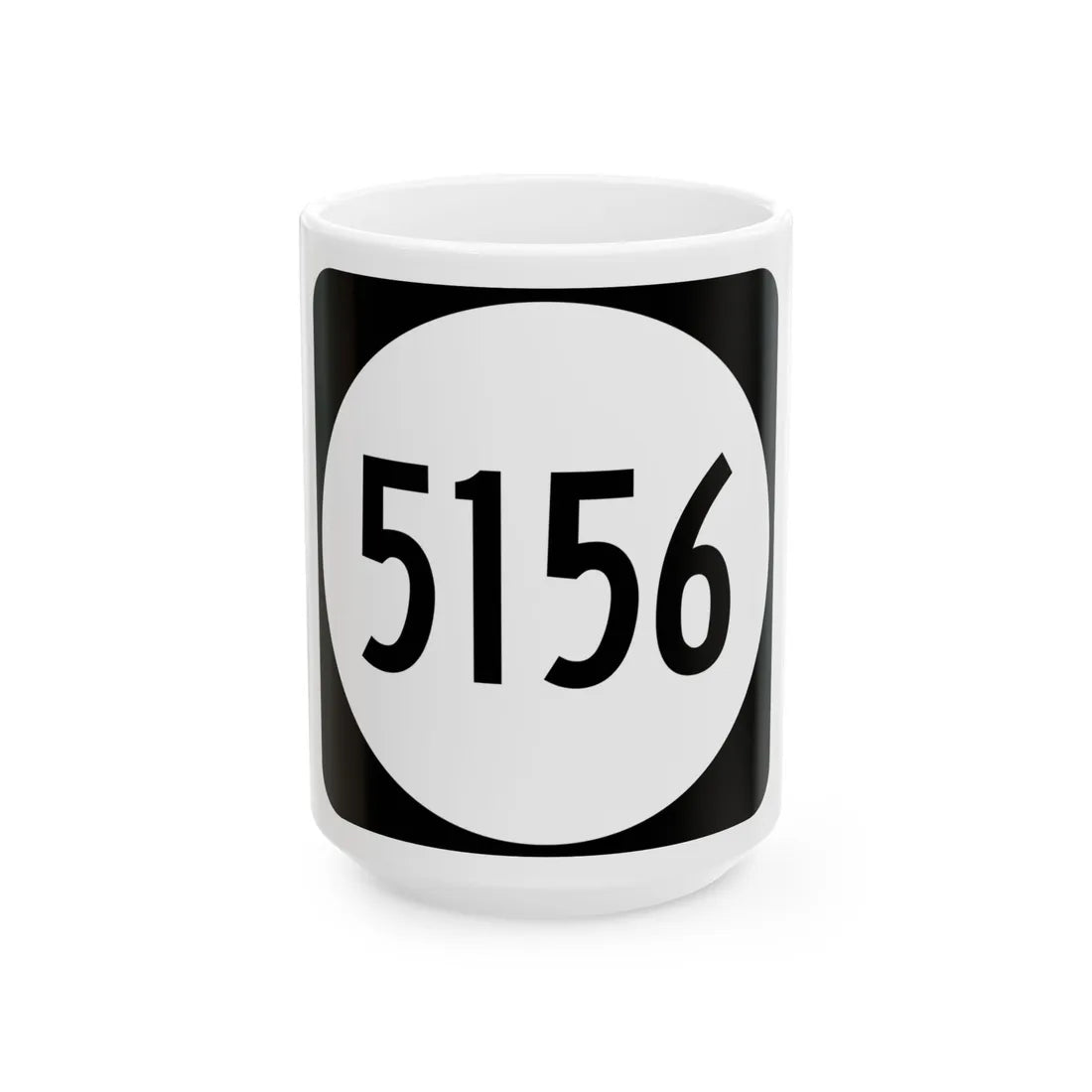 PR tertiary 5156 (Puerto Rico) (Road Sign) White Coffee Mug 15oz - Go Mug Yourself