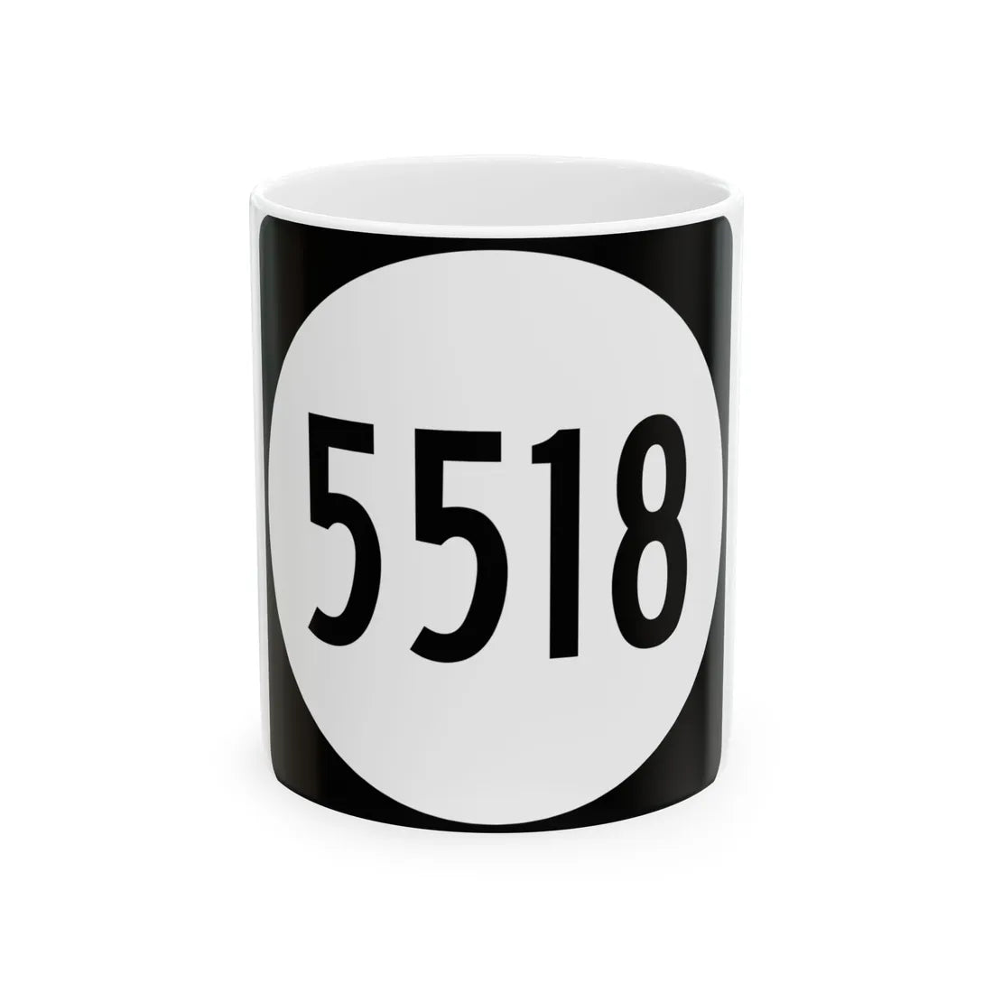 PR tertiary 5518 (Puerto Rico) (Road Sign) White Coffee Mug 11oz - Go Mug Yourself