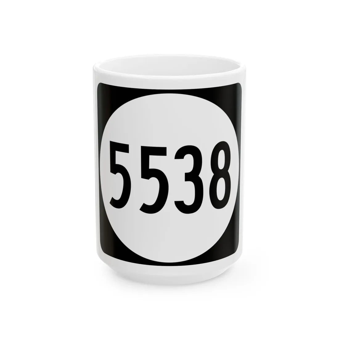 PR tertiary 5538 (Puerto Rico) (Road Sign) White Coffee Mug 15oz - Go Mug Yourself