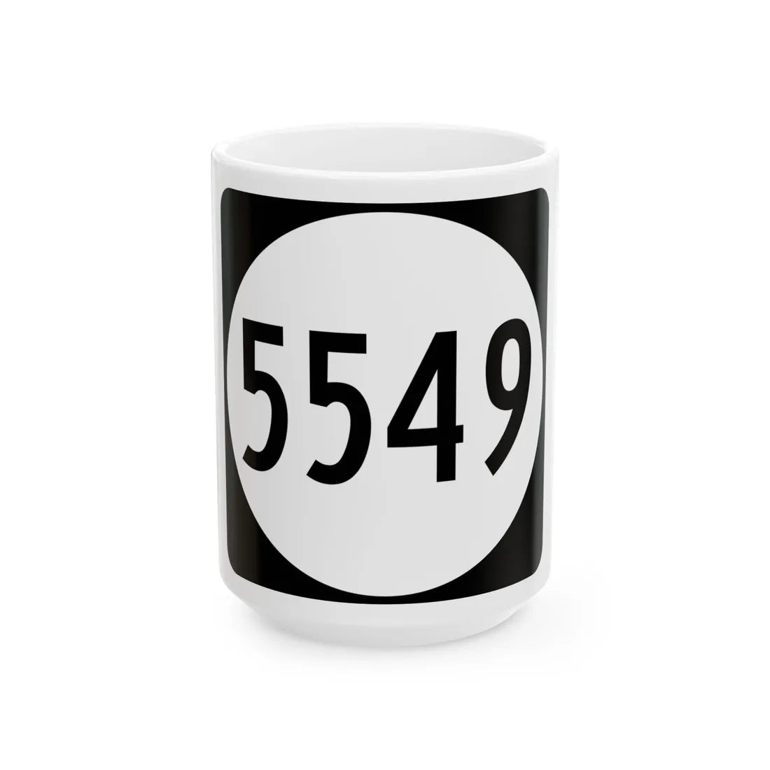 PR tertiary 5549 (Puerto Rico) (Road Sign) White Coffee Mug 15oz - Go Mug Yourself