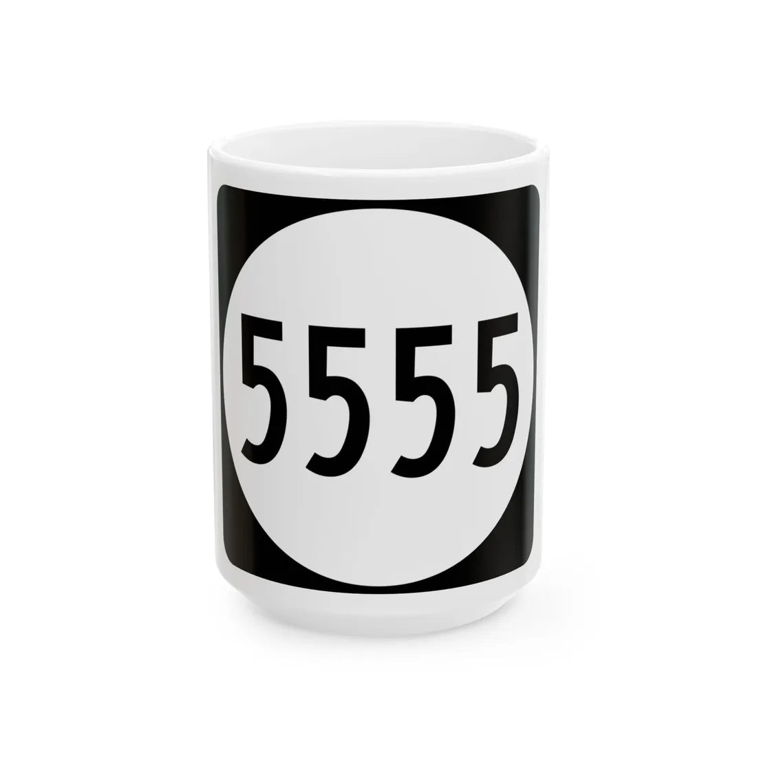 PR tertiary 5555 (Puerto Rico) (Road Sign) White Coffee Mug 15oz - Go Mug Yourself