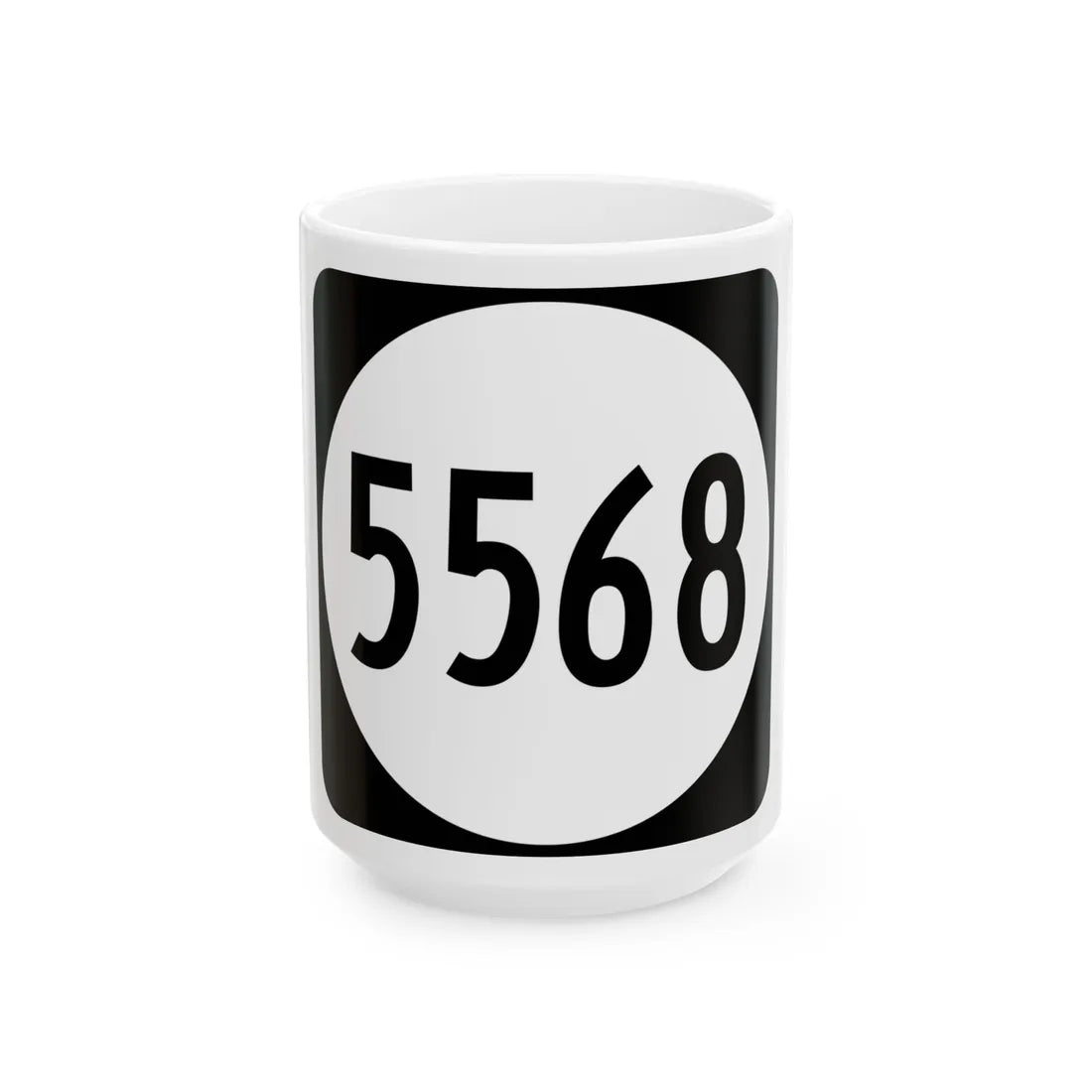 PR tertiary 5568 (Puerto Rico) (Road Sign) White Coffee Mug 15oz - Go Mug Yourself