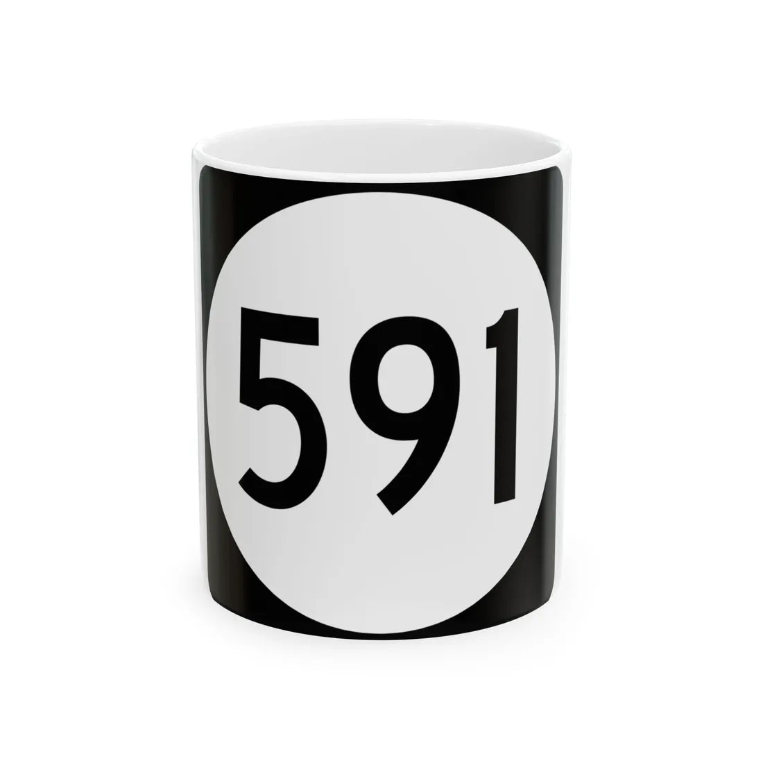 PR tertiary 591 (Puerto Rico) (Road Sign) White Coffee Mug 11oz - Go Mug Yourself