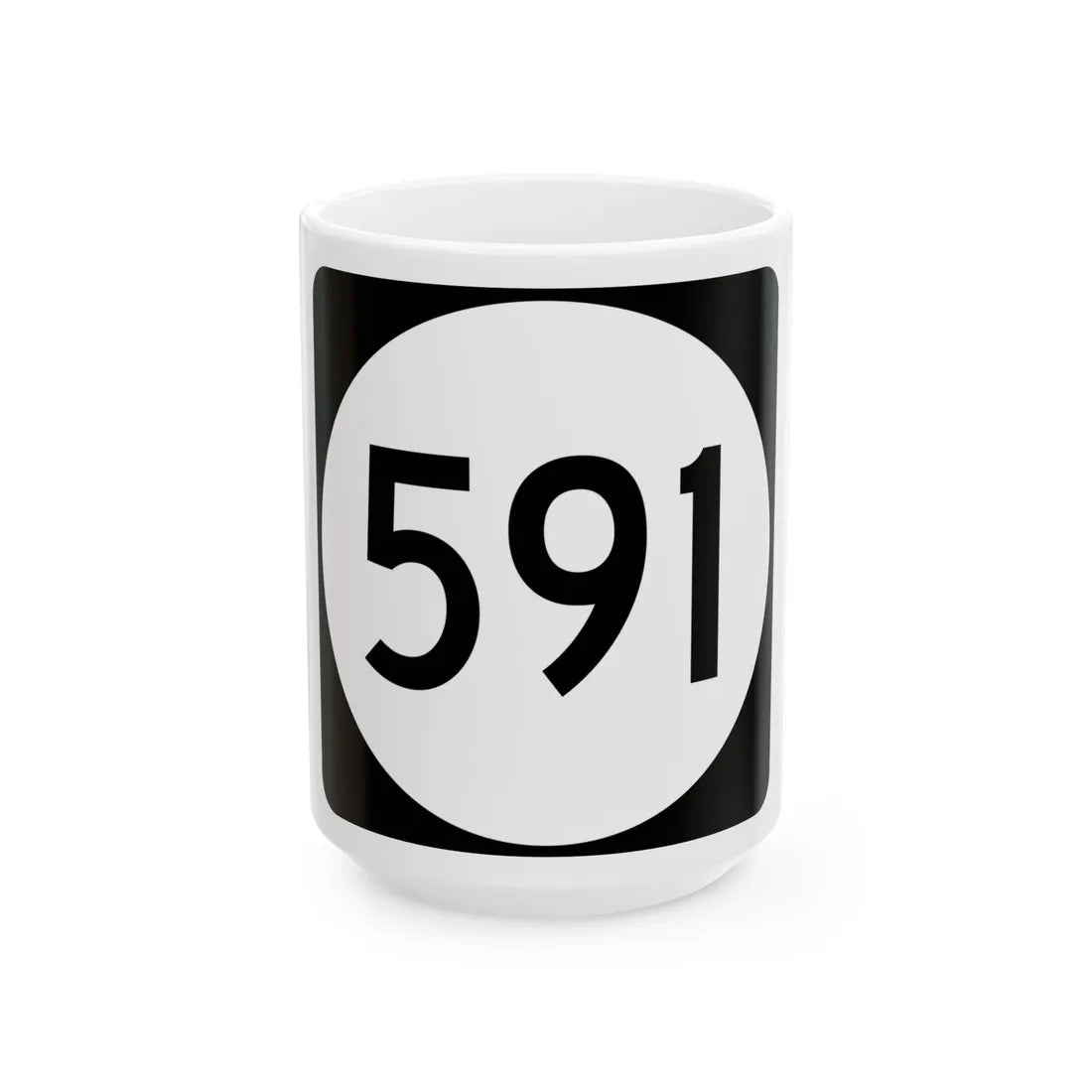 PR tertiary 591 (Puerto Rico) (Road Sign) White Coffee Mug 15oz - Go Mug Yourself