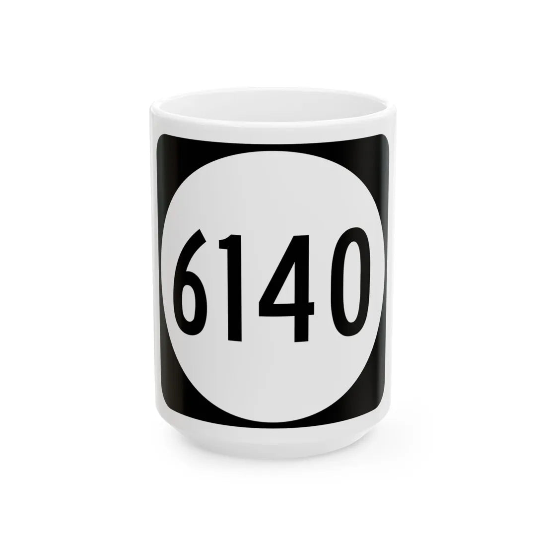 PR tertiary 6140 (Puerto Rico) (Road Sign) White Coffee Mug 15oz - Go Mug Yourself