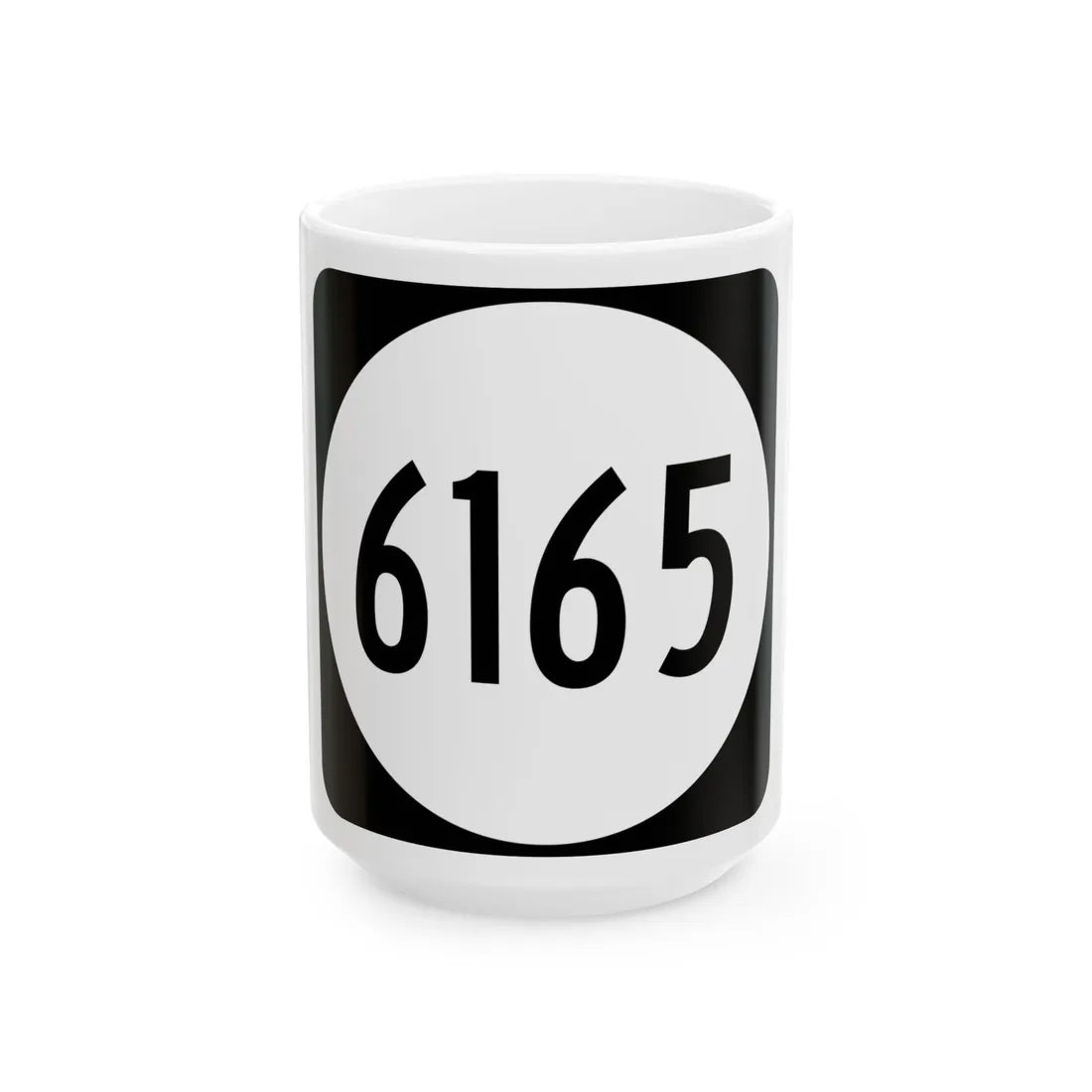 PR tertiary 6165 (Puerto Rico) (Road Sign) White Coffee Mug 15oz - Go Mug Yourself