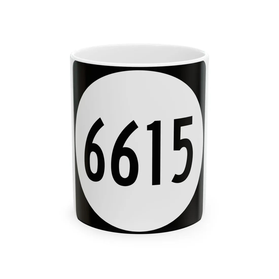 PR tertiary 6615 (Puerto Rico) (Road Sign) White Coffee Mug 11oz - Go Mug Yourself