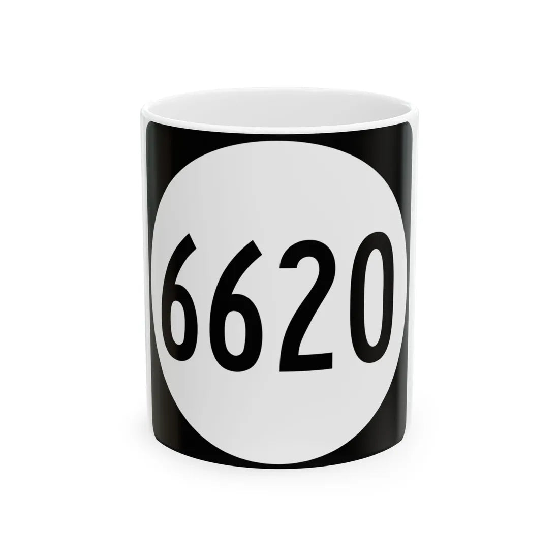 PR tertiary 6620 (Puerto Rico) (Road Sign) White Coffee Mug 11oz - Go Mug Yourself