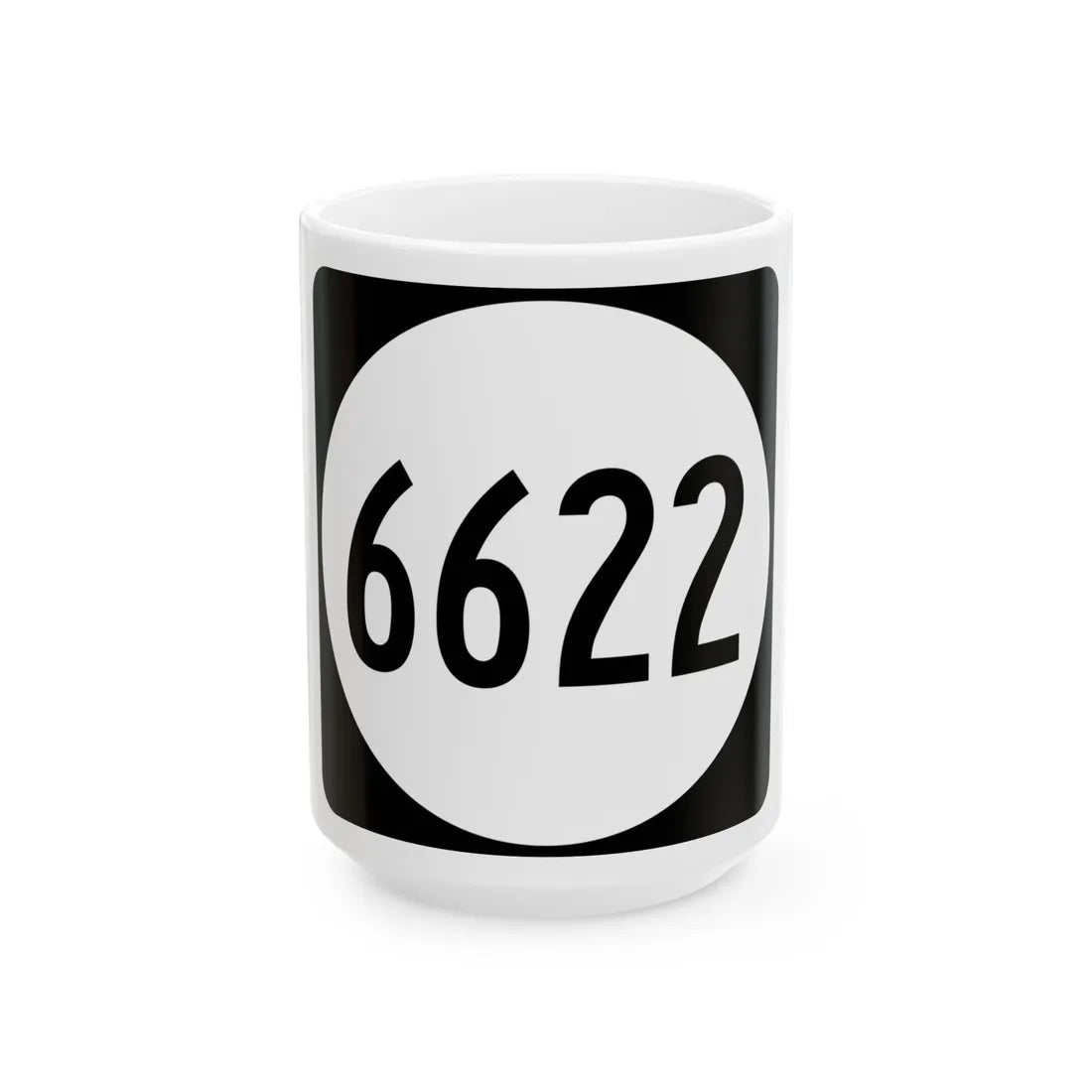 PR tertiary 6622 (Puerto Rico) (Road Sign) White Coffee Mug 15oz - Go Mug Yourself