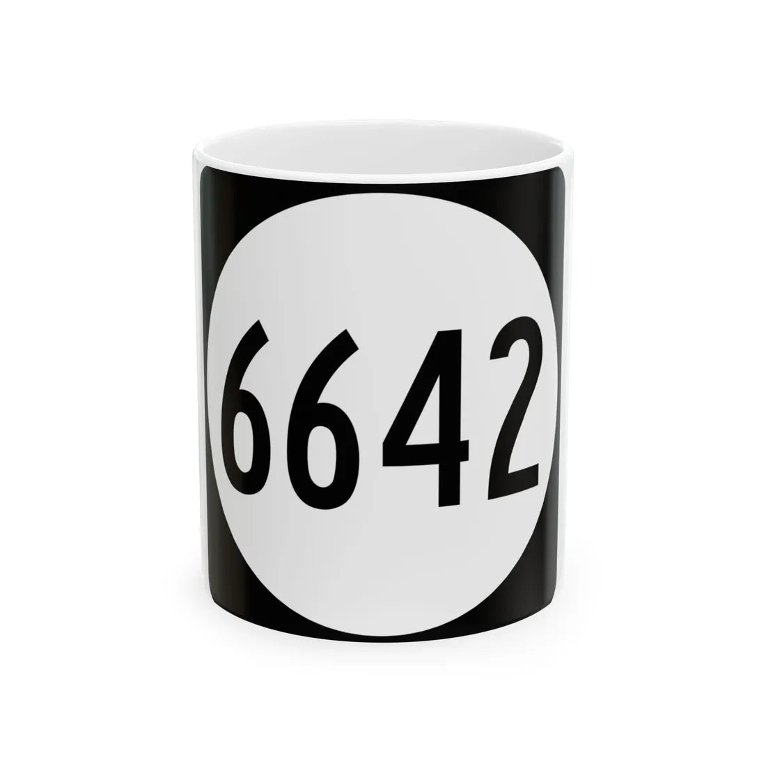 PR tertiary 6642 (Puerto Rico) (Road Sign) White Coffee Mug 11oz - Go Mug Yourself