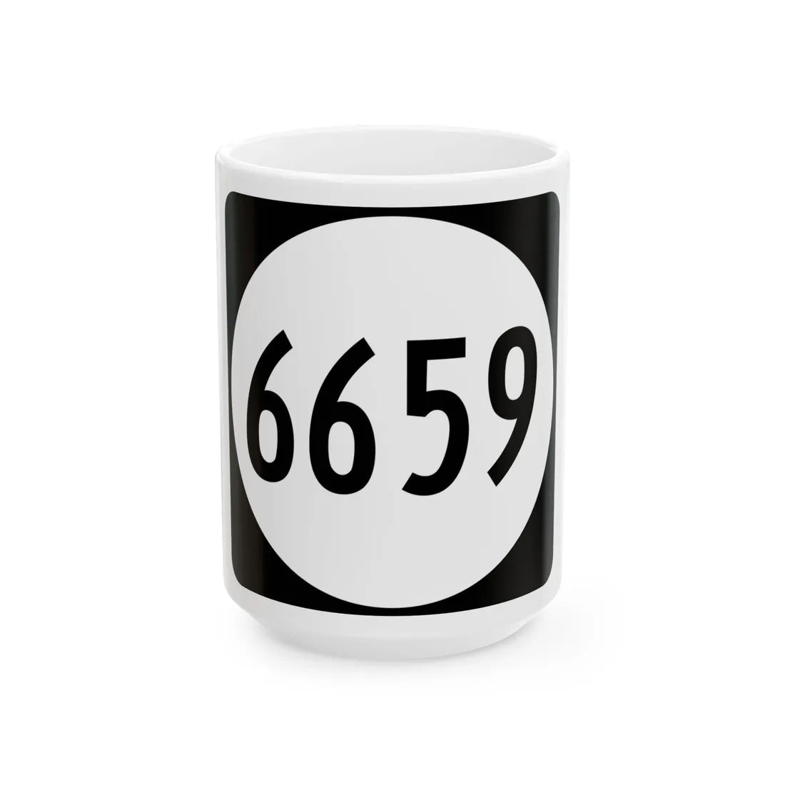 PR tertiary 6659 (Puerto Rico) (Road Sign) White Coffee Mug 15oz - Go Mug Yourself