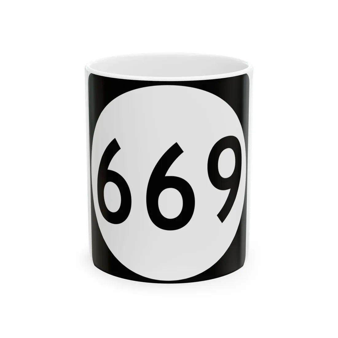 PR tertiary 669 (Puerto Rico) (Road Sign) White Coffee Mug 11oz - Go Mug Yourself