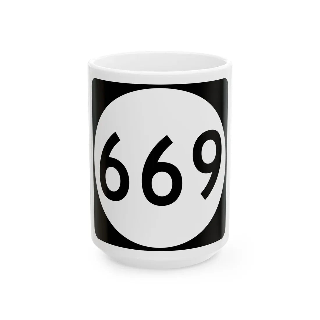 PR tertiary 669 (Puerto Rico) (Road Sign) White Coffee Mug 15oz - Go Mug Yourself
