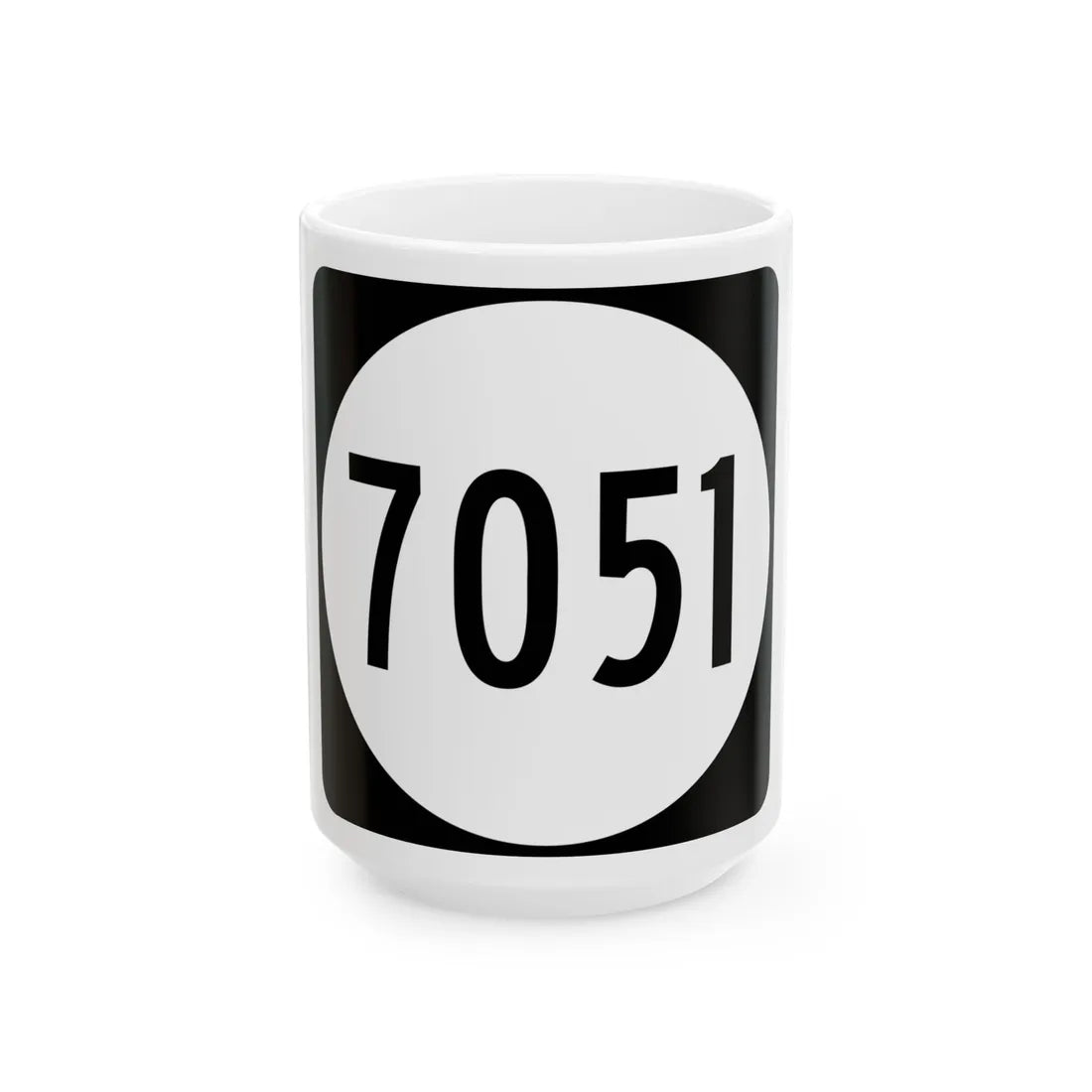 PR tertiary 7051 (Puerto Rico) (Road Sign) White Coffee Mug 15oz - Go Mug Yourself