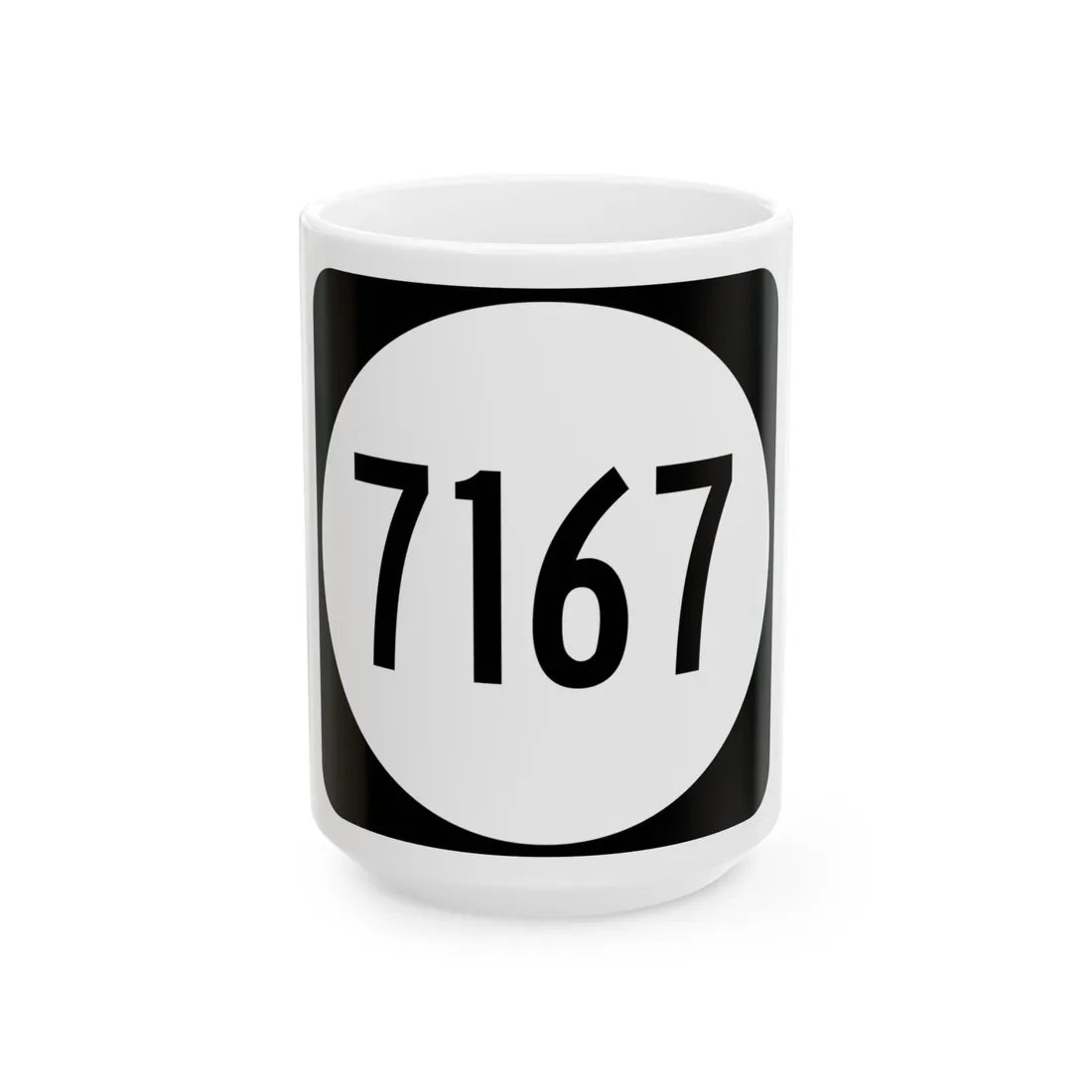PR tertiary 7167 (Puerto Rico) (Road Sign) White Coffee Mug 15oz - Go Mug Yourself