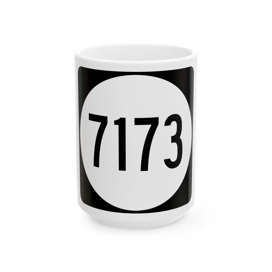 PR tertiary 7173 (Puerto Rico) (Road Sign) White Coffee Mug 15oz - Go Mug Yourself