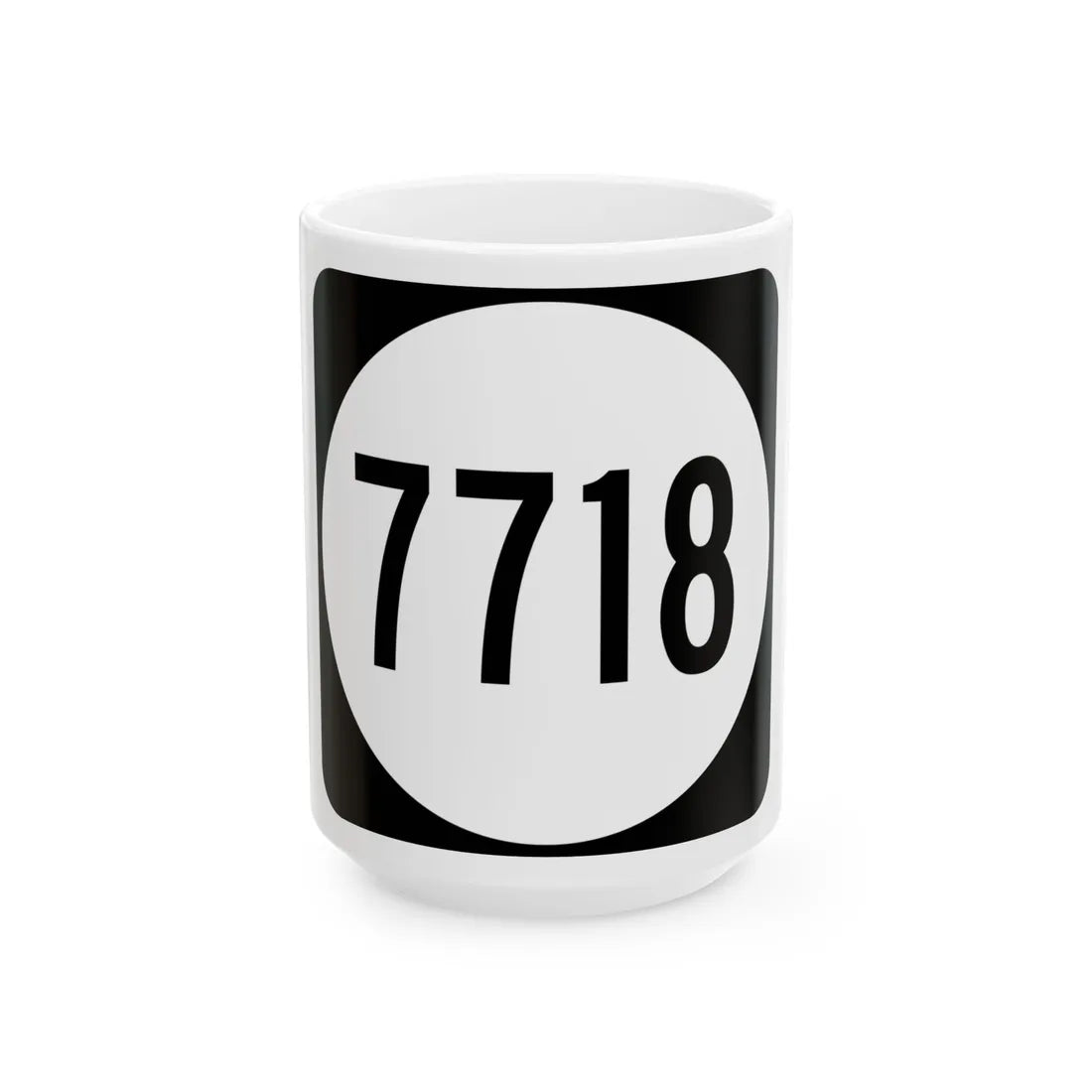 PR tertiary 7718 (Puerto Rico) (Road Sign) White Coffee Mug 15oz - Go Mug Yourself