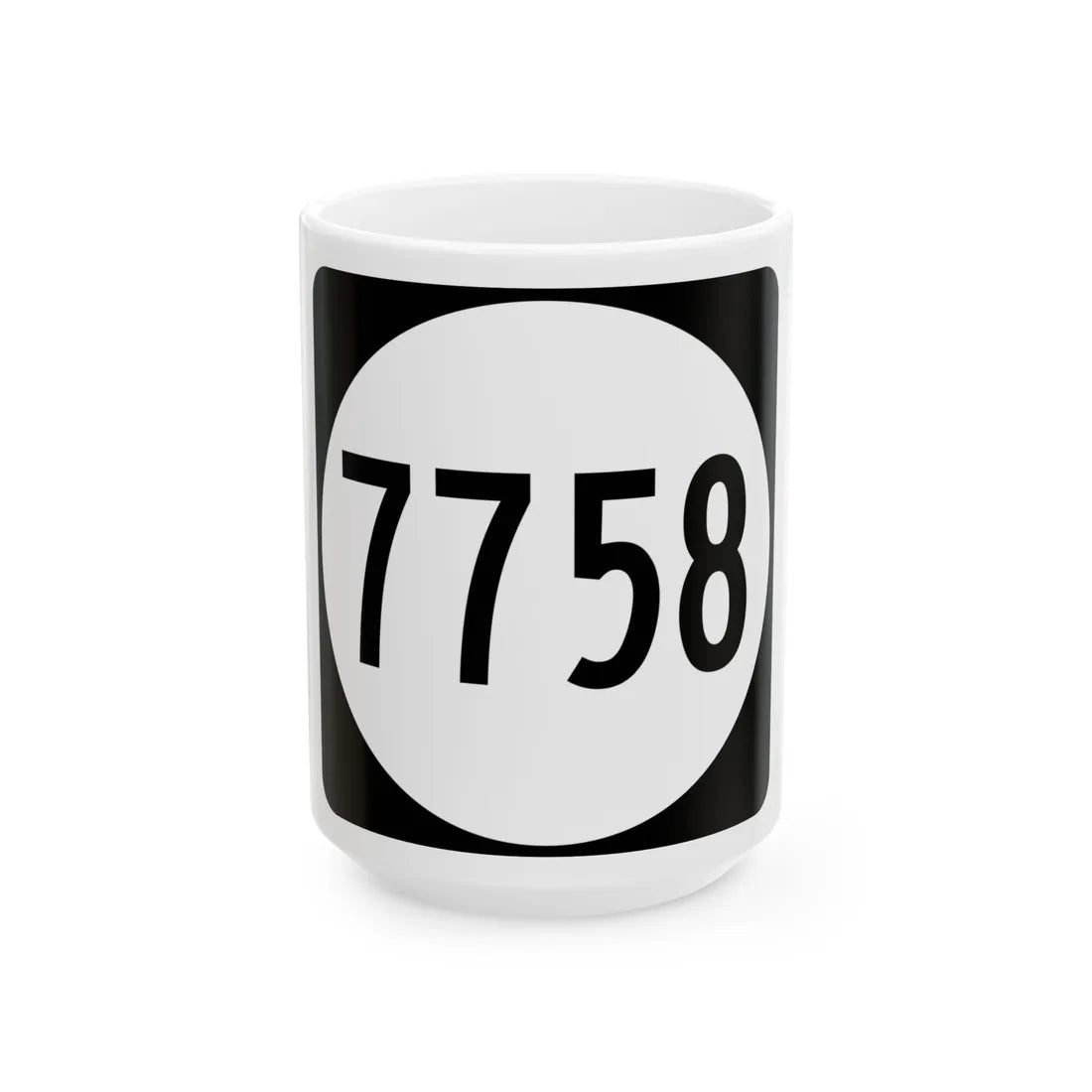 PR tertiary 7758 (Puerto Rico) (Road Sign) White Coffee Mug 15oz - Go Mug Yourself
