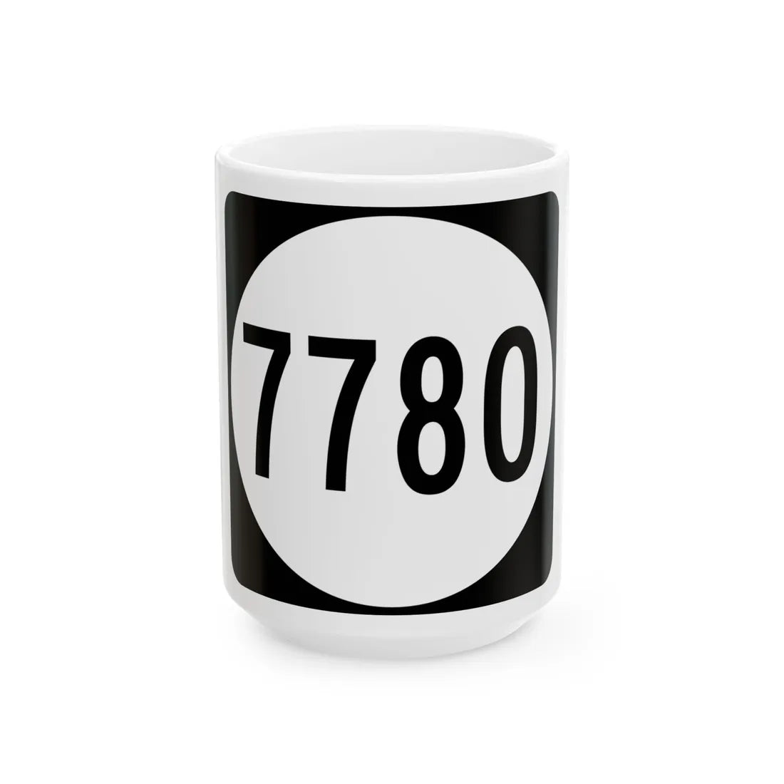 PR tertiary 7780 (Puerto Rico) (Road Sign) White Coffee Mug 15oz - Go Mug Yourself