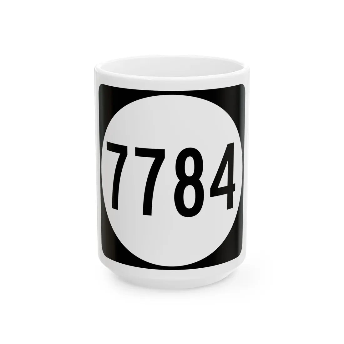PR tertiary 7784 (Puerto Rico) (Road Sign) White Coffee Mug 15oz - Go Mug Yourself