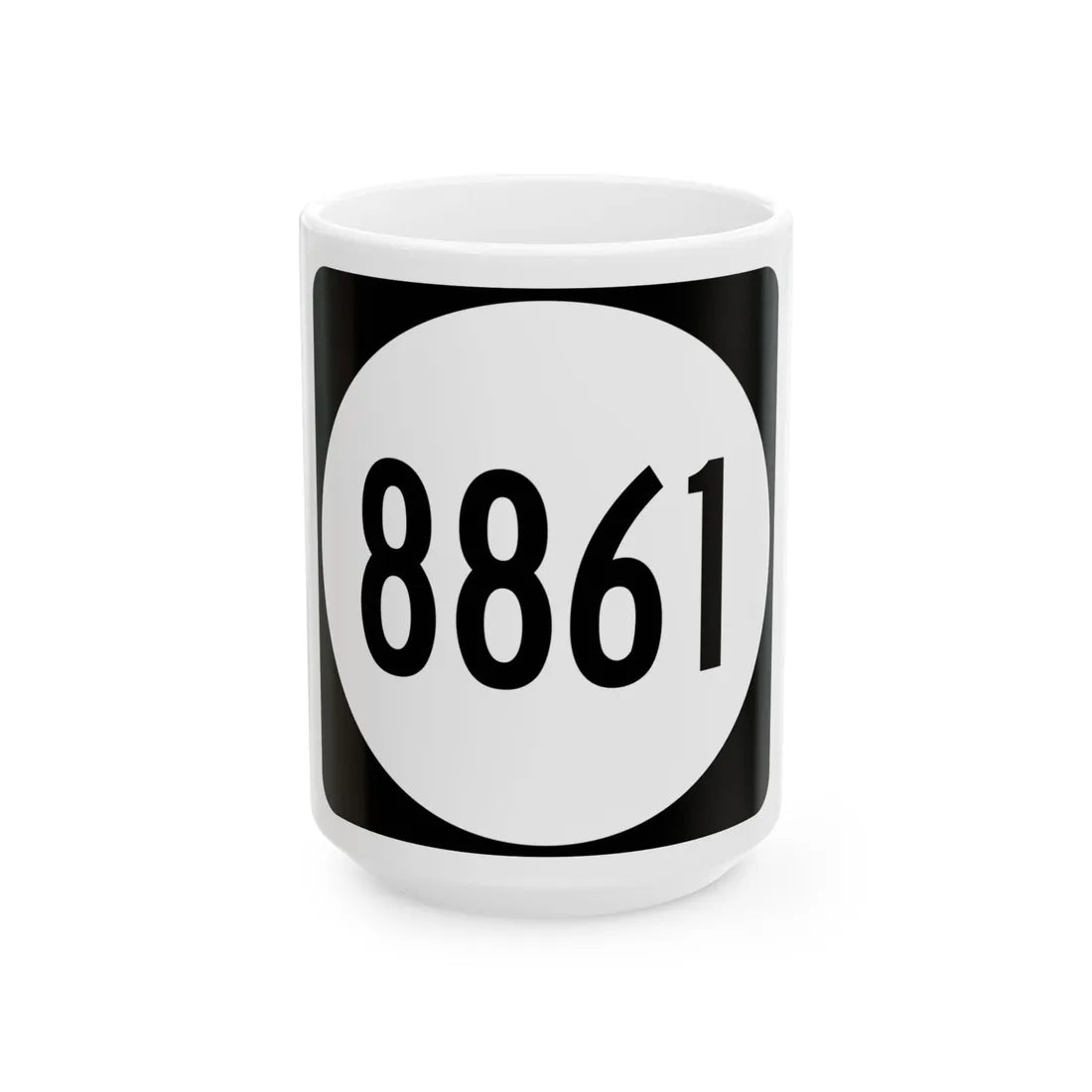 PR tertiary 8861 (Puerto Rico) (Road Sign) White Coffee Mug 15oz - Go Mug Yourself