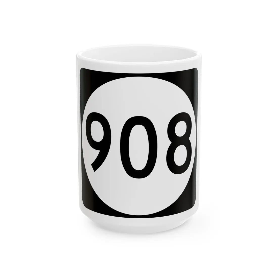 PR tertiary 908 (Puerto Rico) (Road Sign) White Coffee Mug 15oz - Go Mug Yourself