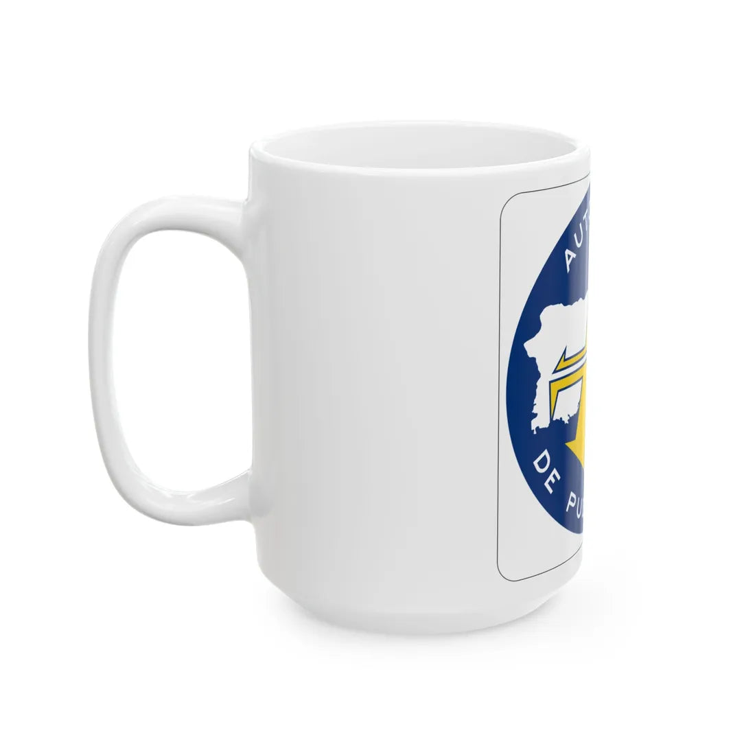 PR toll roads (Puerto Rico) (Road Sign) White Coffee Mug - Go Mug Yourself
