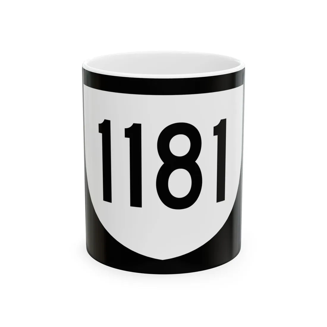 PR urban primary 1181 (Puerto Rico) (Road Sign) White Coffee Mug 11oz - Go Mug Yourself