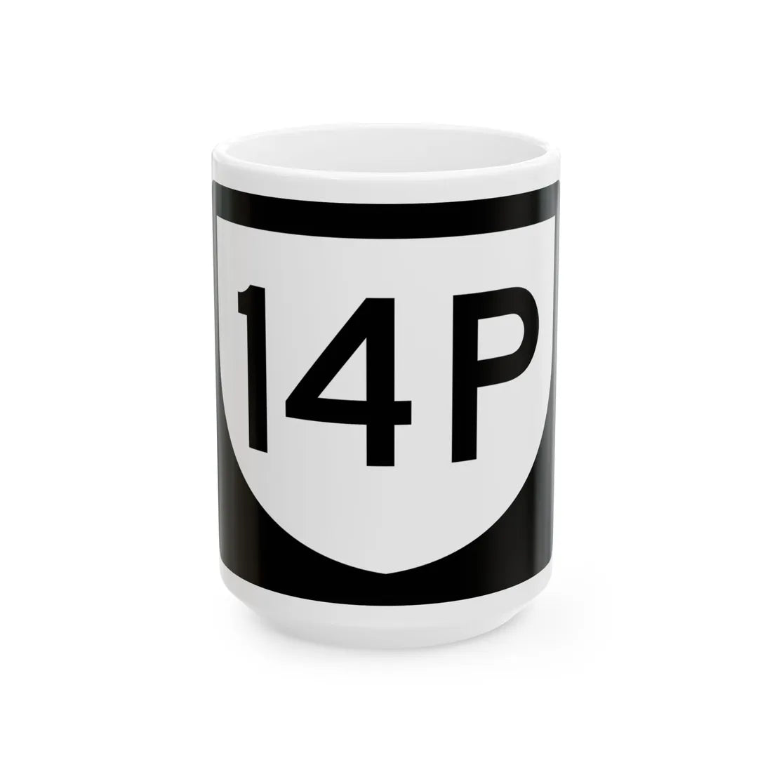 PR urban primary 14P (Puerto Rico) (Road Sign) White Coffee Mug 15oz - Go Mug Yourself