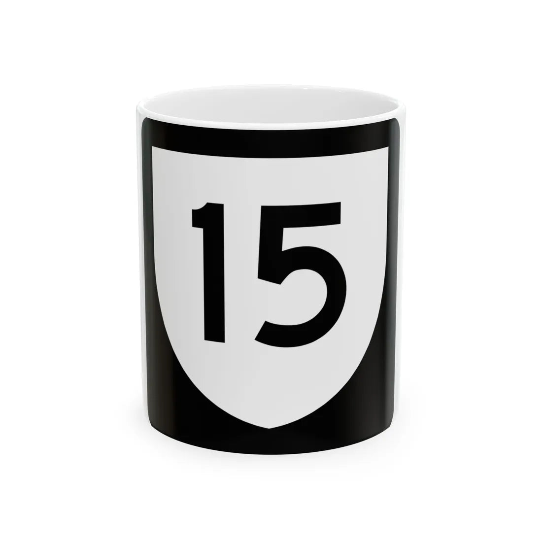 PR urban primary 15 (Puerto Rico) (Road Sign) White Coffee Mug 11oz - Go Mug Yourself