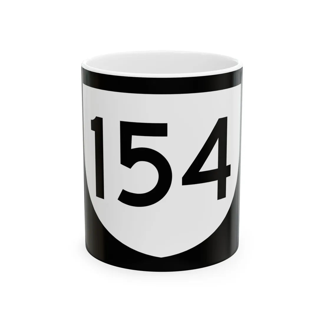 PR urban primary 154 (Puerto Rico) (Road Sign) White Coffee Mug 11oz - Go Mug Yourself