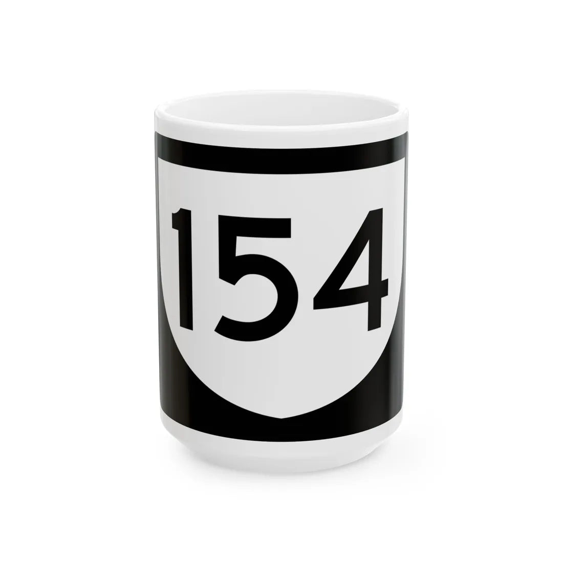 PR urban primary 154 (Puerto Rico) (Road Sign) White Coffee Mug 15oz - Go Mug Yourself