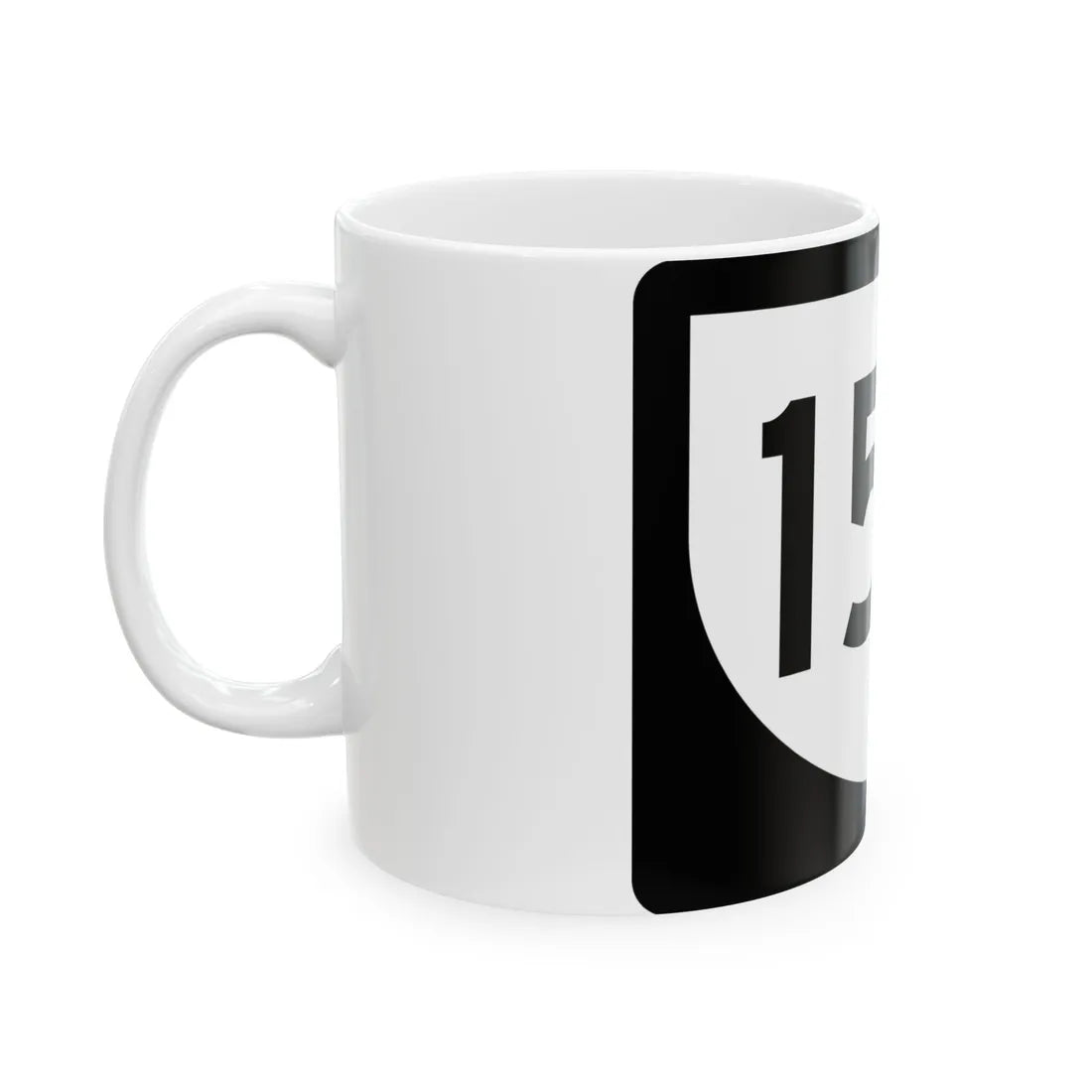 PR urban primary 154 (Puerto Rico) (Road Sign) White Coffee Mug - Go Mug Yourself