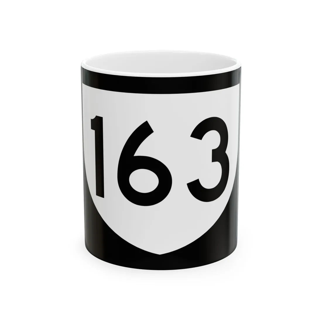 PR urban primary 163 (Puerto Rico) (Road Sign) White Coffee Mug 11oz - Go Mug Yourself