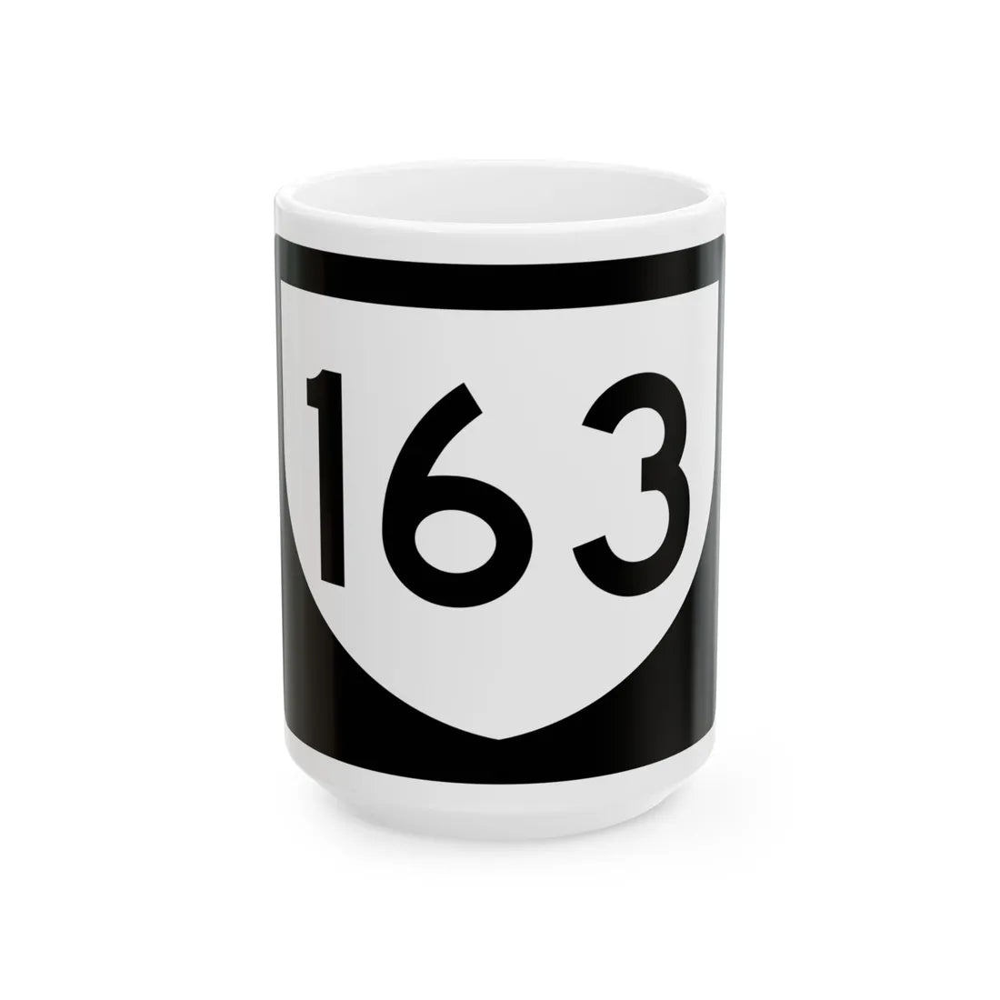 PR urban primary 163 (Puerto Rico) (Road Sign) White Coffee Mug 15oz - Go Mug Yourself