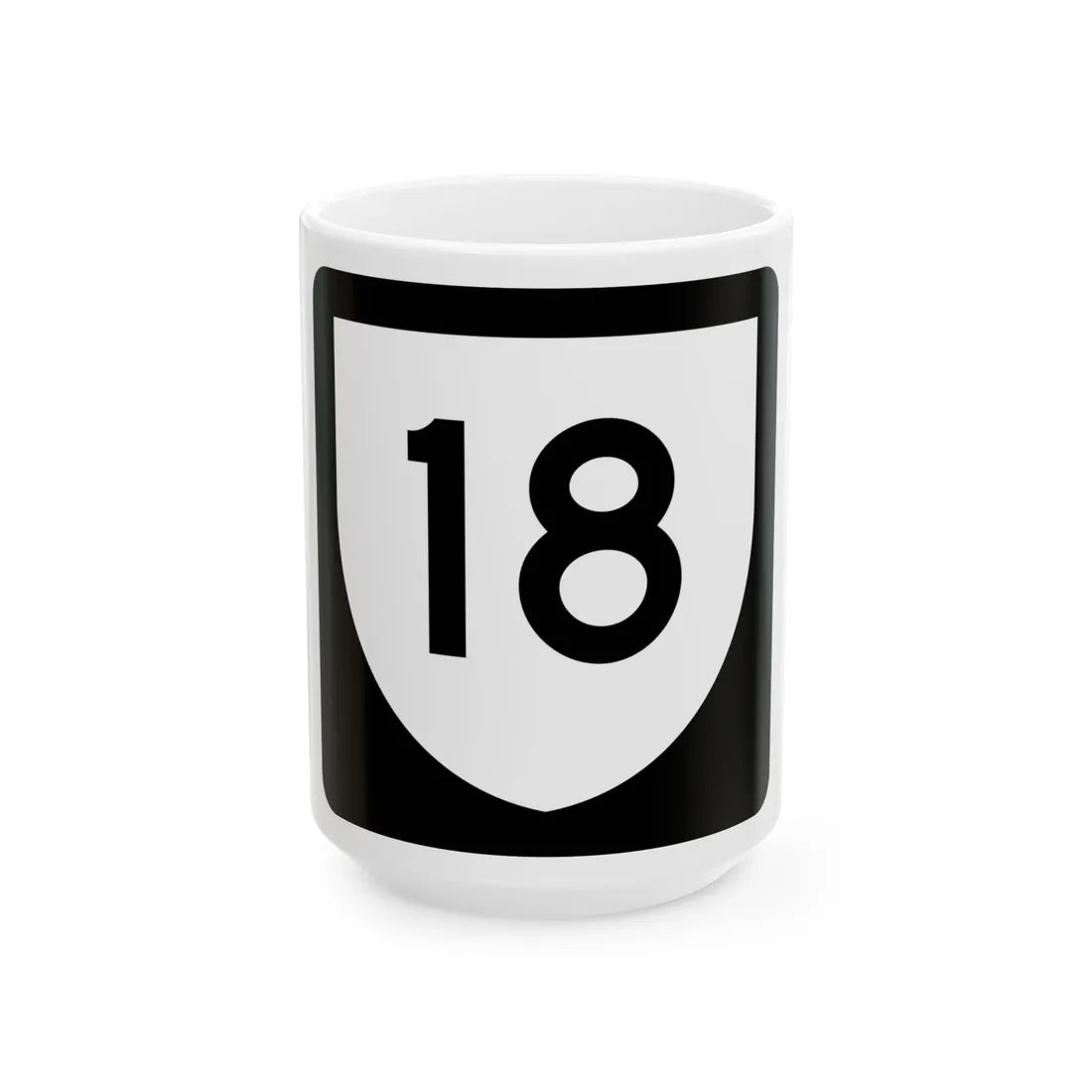 PR urban primary 18 (Puerto Rico) (Road Sign) White Coffee Mug 15oz - Go Mug Yourself