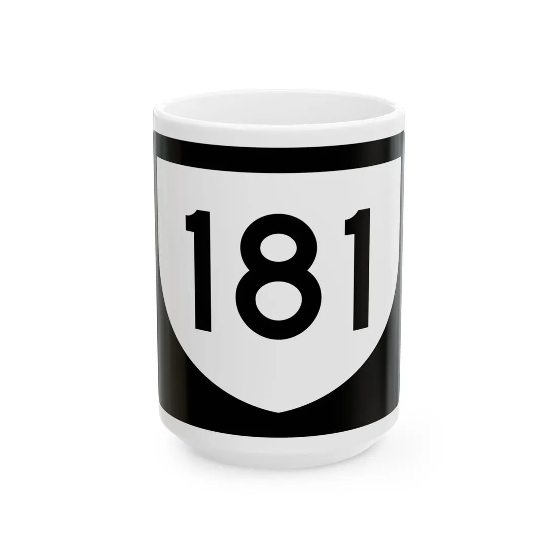 PR urban primary 181 (Puerto Rico) (Road Sign) White Coffee Mug 15oz - Go Mug Yourself