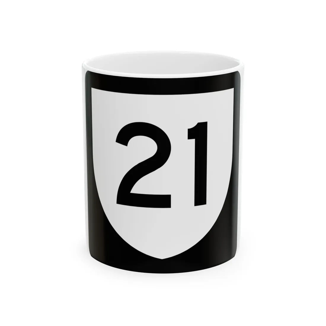 PR urban primary 21 (Puerto Rico) (Road Sign) White Coffee Mug 11oz - Go Mug Yourself