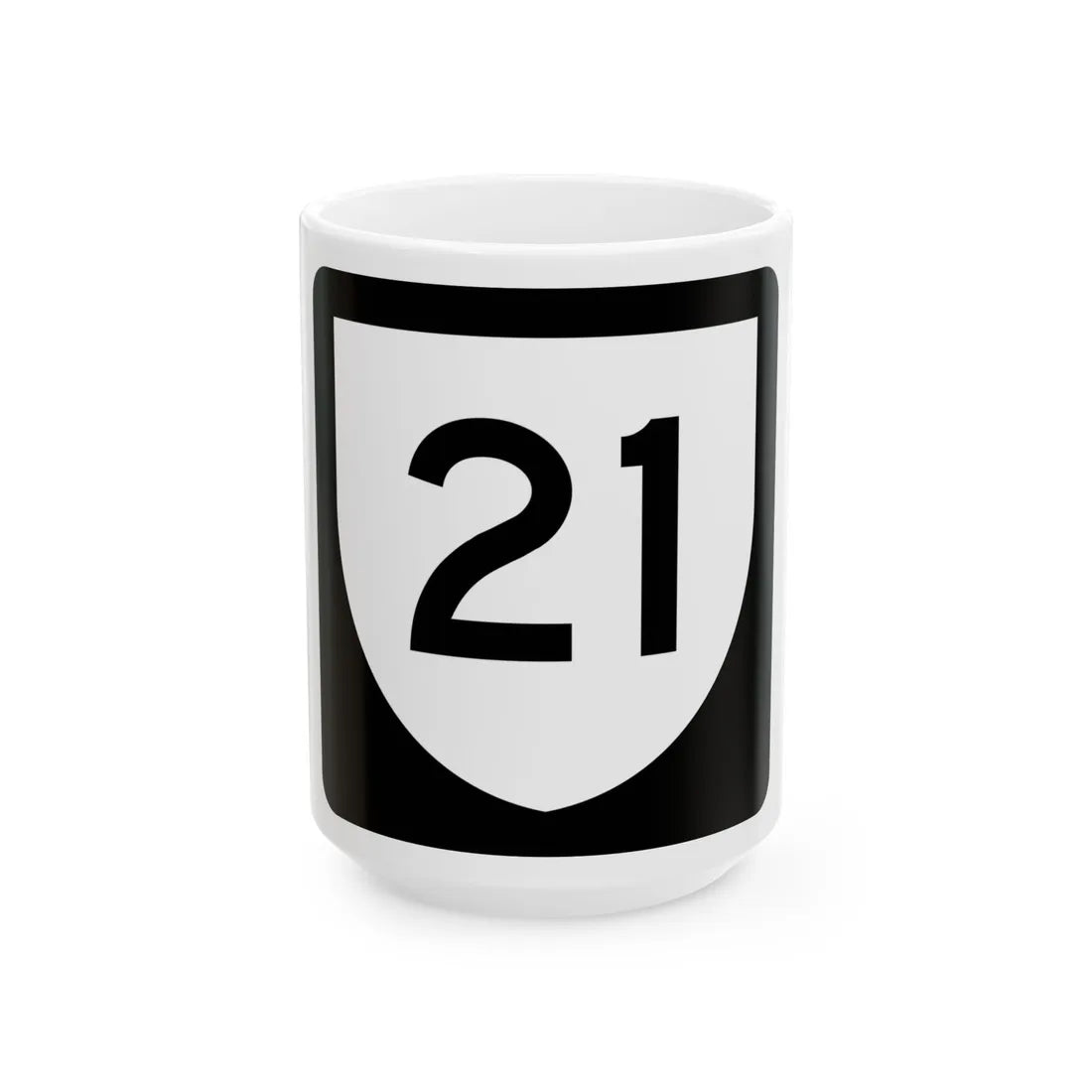 PR urban primary 21 (Puerto Rico) (Road Sign) White Coffee Mug 15oz - Go Mug Yourself