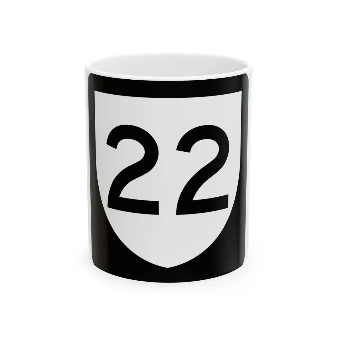 PR urban primary 22 (Puerto Rico) (Road Sign) White Coffee Mug 11oz - Go Mug Yourself