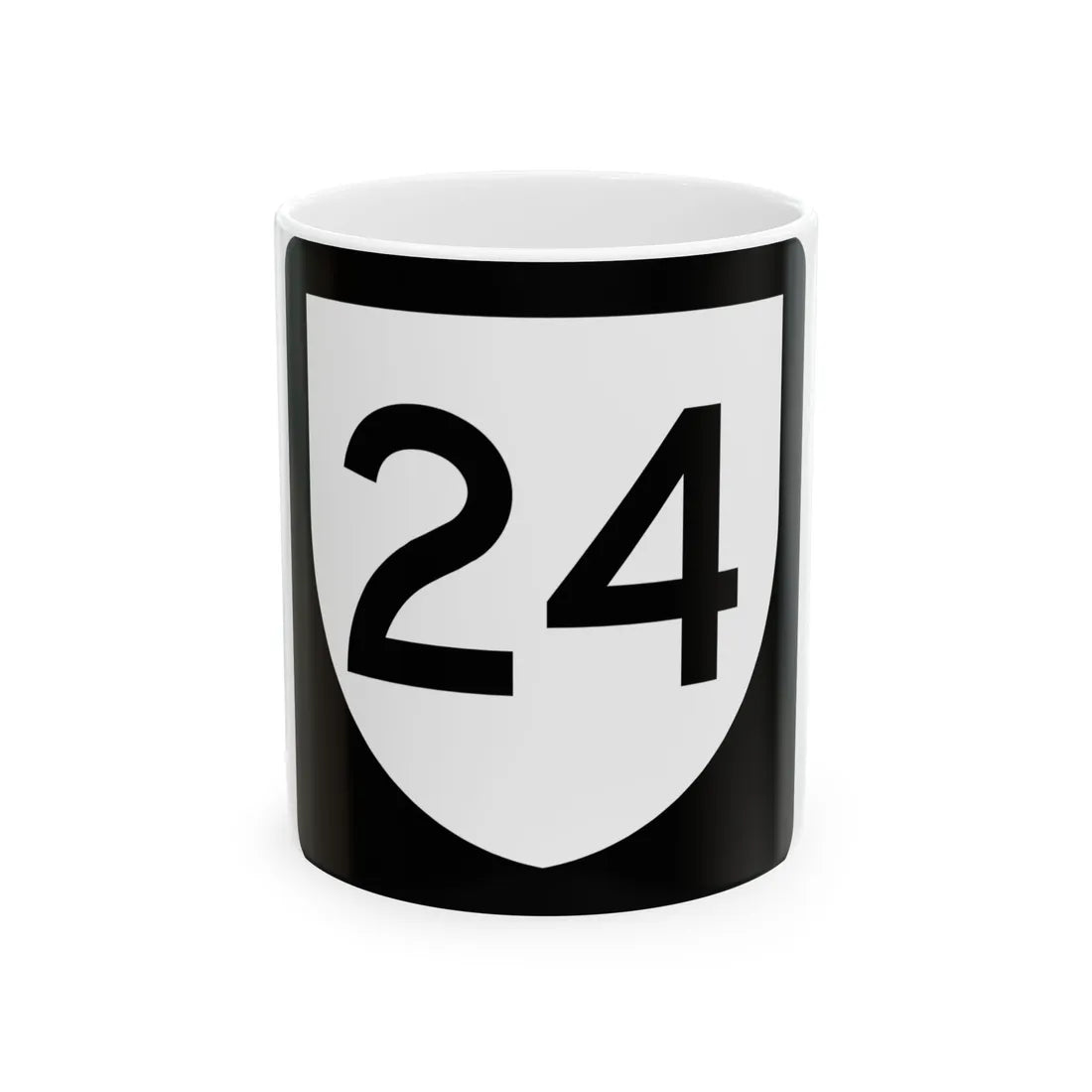 PR urban primary 24 (Puerto Rico) (Road Sign) White Coffee Mug 11oz - Go Mug Yourself