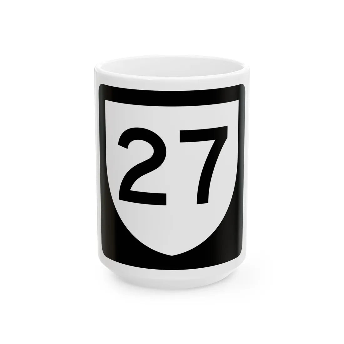 PR urban primary 27 (Puerto Rico) (Road Sign) White Coffee Mug 15oz - Go Mug Yourself