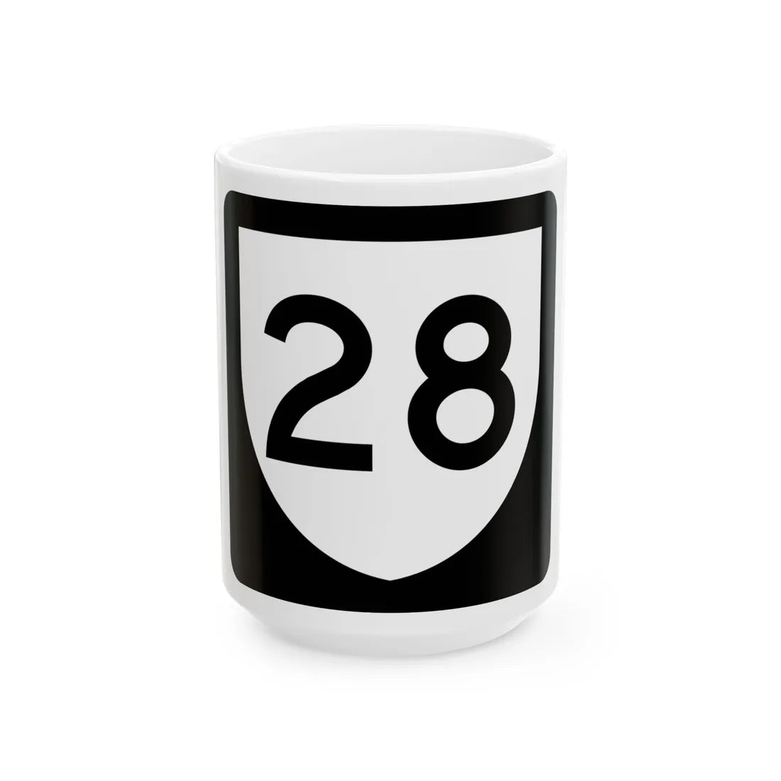 PR urban primary 28 (Puerto Rico) (Road Sign) White Coffee Mug 15oz - Go Mug Yourself