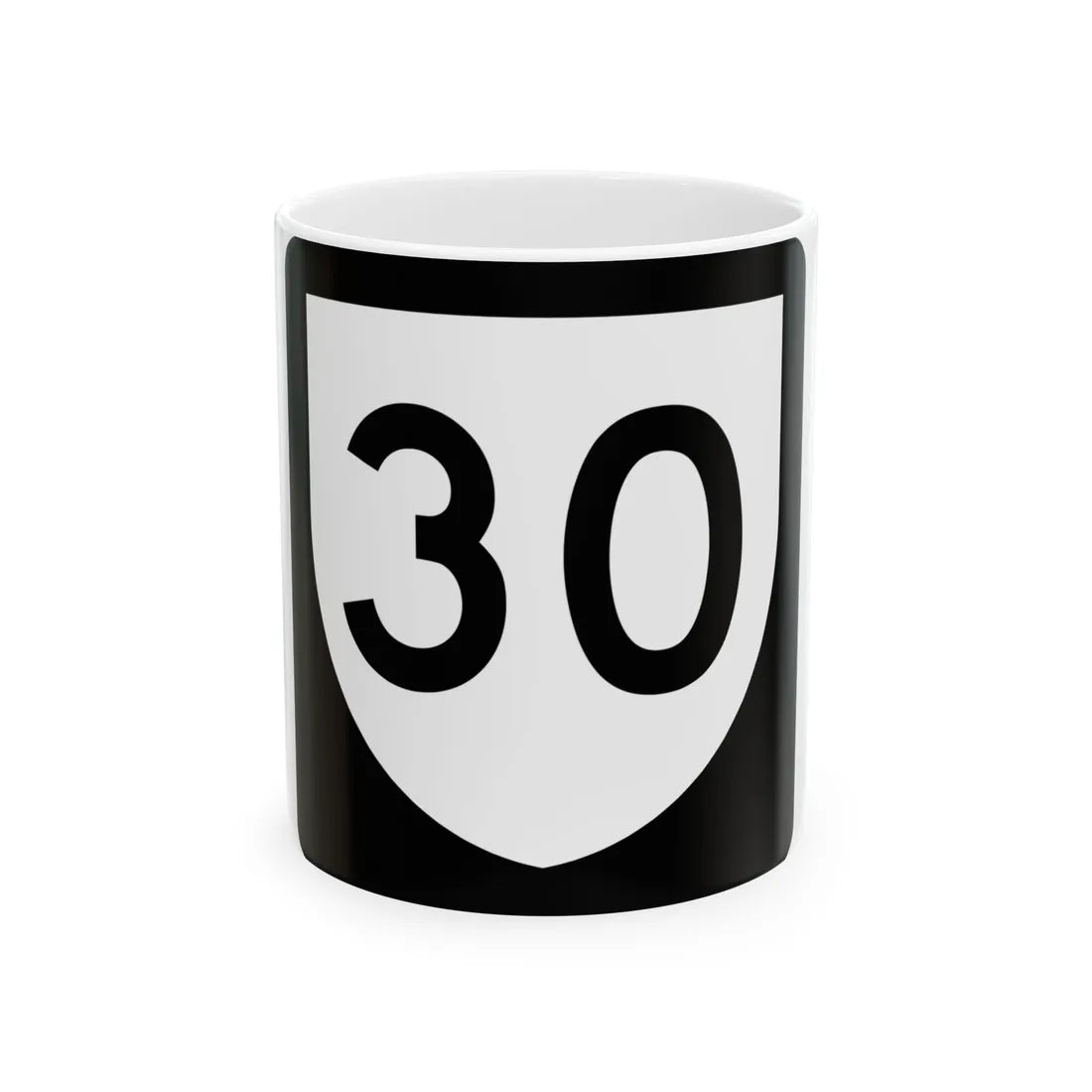 PR urban primary 30 (Puerto Rico) (Road Sign) White Coffee Mug 11oz - Go Mug Yourself