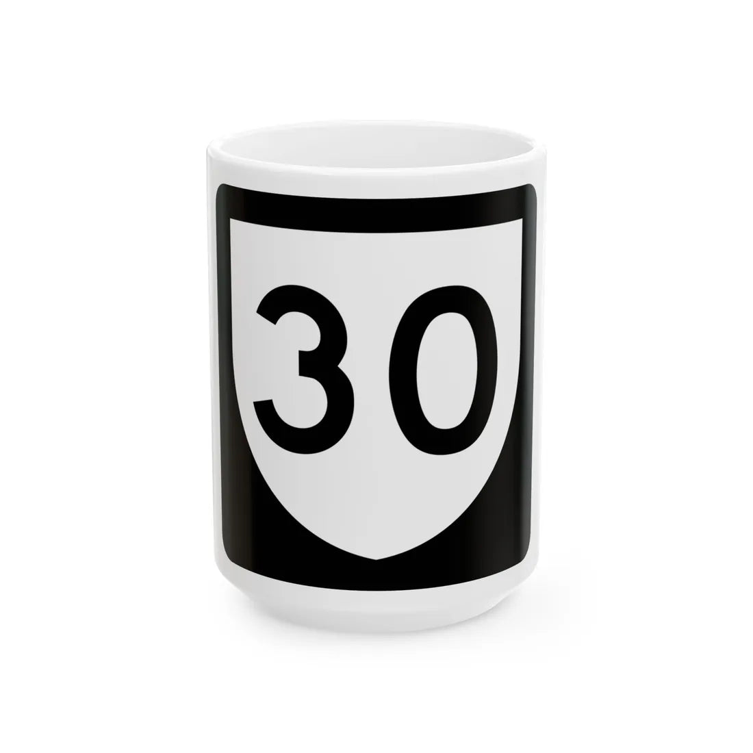 PR urban primary 30 (Puerto Rico) (Road Sign) White Coffee Mug 15oz - Go Mug Yourself