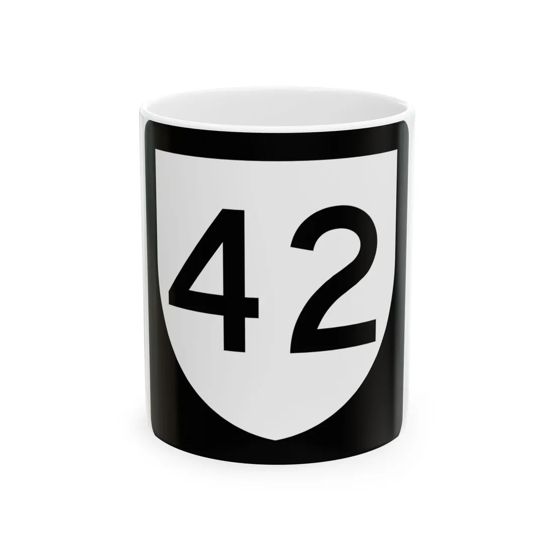 PR urban primary 42 (Puerto Rico) (Road Sign) White Coffee Mug 11oz - Go Mug Yourself
